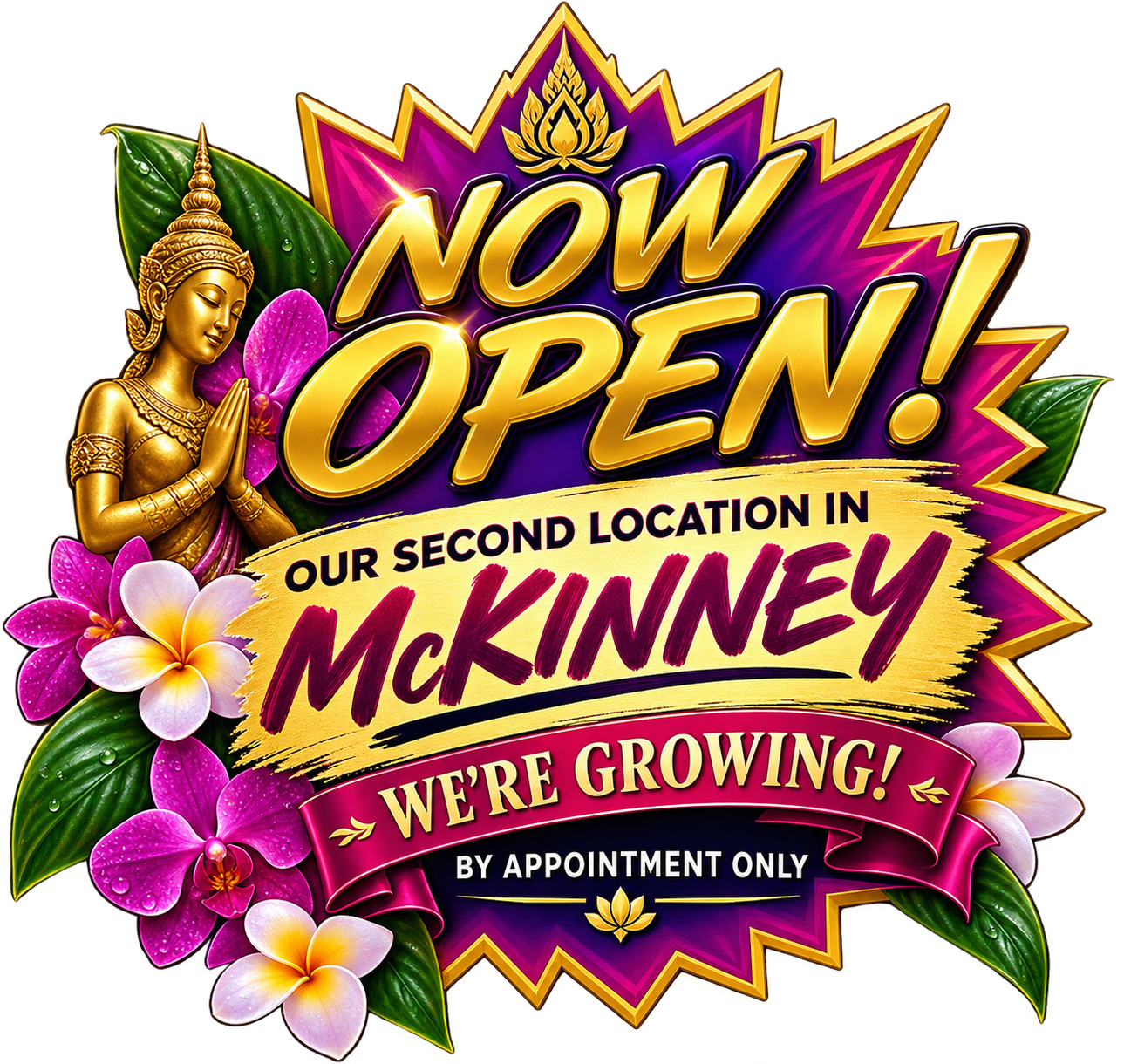 Now Open in McKinney — Second Location — By Appointment Only